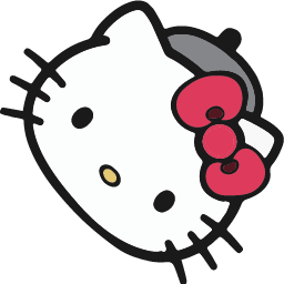 Hello Kitty Artist With Palette Cursor Default