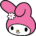 My Melody Pink Flower Hello Kitty Cursor