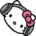 Hello Kitty In Headphones Cursor