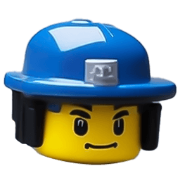 Blue Helmet Lego Cursor Pointer