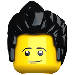 Man Hair Swept Back Lego Cursor Pointer