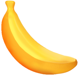 Banana 3D Emoji Cursor Default