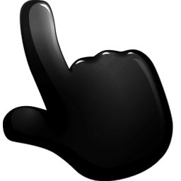 Black Color Cursor Pointer