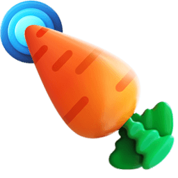 Carrot 3D Emoji Cursor Pointer