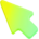 3D Green Gradient Classic Cursor