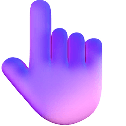 3D Purple Gradient Classic Cursor Pointer