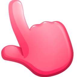 Crimson Pink Color Cursor Pointer