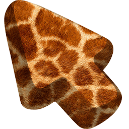 Giraffe Animal Skin Texture Cursor Default