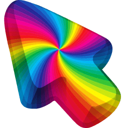 Rainbow Colorful Spiral Color Cursor Default