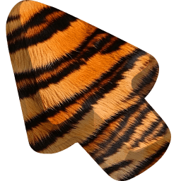 Tiger Animal Skin Texture Cursor Default