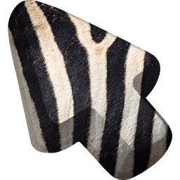 Zebra Animal Skin Texture Cursor Default