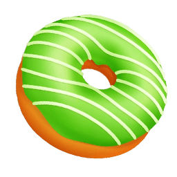 Doughnut With Green Glaze Eats And Drinks Cursor Default