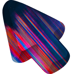 Digital Glitch Error Colorful Glow Color Cursor Default
