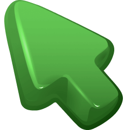 Green Color Cursor Default