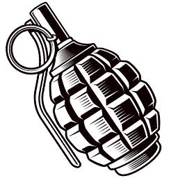 Grenade And Brass Knuckles Classic Cursor Default