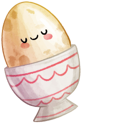Fried Egg Kawaii Food And Drinks Cursor Pointer