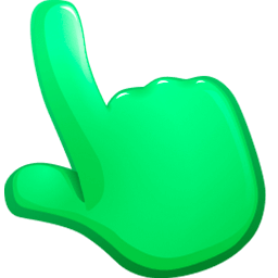 Electric Green Color Cursor Pointer