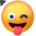 Face With Tongue 3D Emoji Cursor