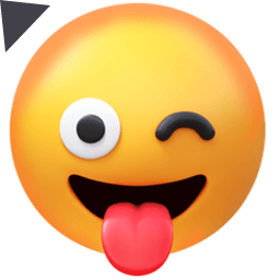 Face With Tongue 3D Emoji Cursor Default