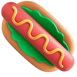 Fluency Hot Dog 3D Emoji Cursor Default