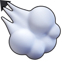 Ghost 3D Emoji Cursor Pointer