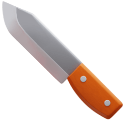 Horror Knife 3D Emoji Cursor Default