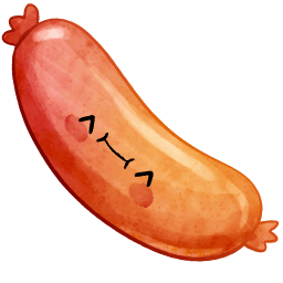 Hotdog Sausage Kawaii Food And Drinks Cursor Pointer