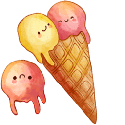 Ice Cream Kawaii Food And Drinks Cursor Pointer