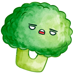 Broccoli Kawaii Food And Drinks Cursor Pointer