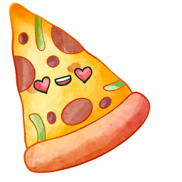 Pizza Kawaii Food And Drinks Cursor Pointer