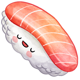 Sushi Kawaii Food And Drinks Cursor Default