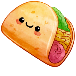 Taco Kawaii Food And Drinks Cursor Pointer