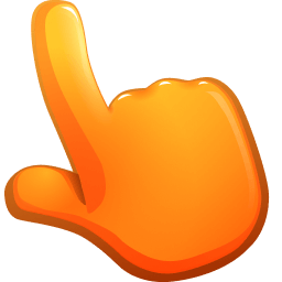 Orange Color Cursor Pointer