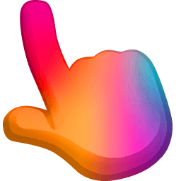 Modern Colorful Gradient Color Cursor Pointer