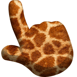 Giraffe Animal Skin Texture Cursor Pointer