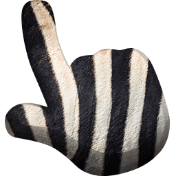 Zebra Animal Skin Texture Cursor Pointer
