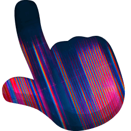 Digital Glitch Error Colorful Glow Color Cursor Pointer