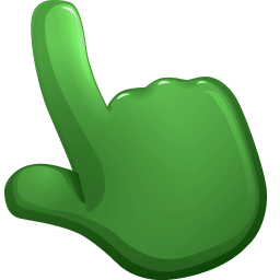 Green Color Cursor Pointer