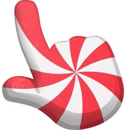 Lollipop Spiral Red Color Cursor Pointer
