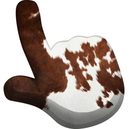 Cow Animal Skin Texture Cursor Pointer