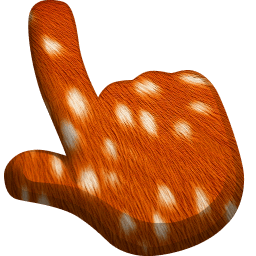 Deer Animal Skin Texture Cursor Pointer