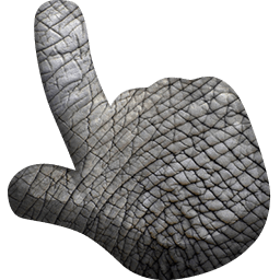 Elephant Animal Skin Texture Cursor Pointer