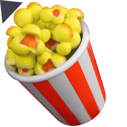 Popcorn 3D Emoji Cursor Pointer