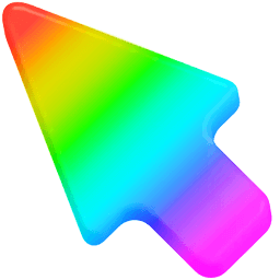 Rainbow 3D Gradient Classic Cursor Default