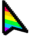 Rainbow Pixel Classic Cursor