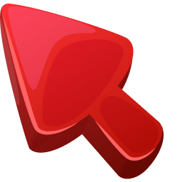 Simple Red Classic Cursor Default