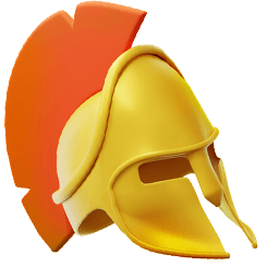 Warrior Sword And Helmet 3D Emoji Cursor Pointer