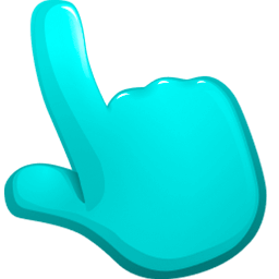 Turquoise Color Cursor Pointer
