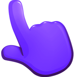 Violet Color Cursor Pointer